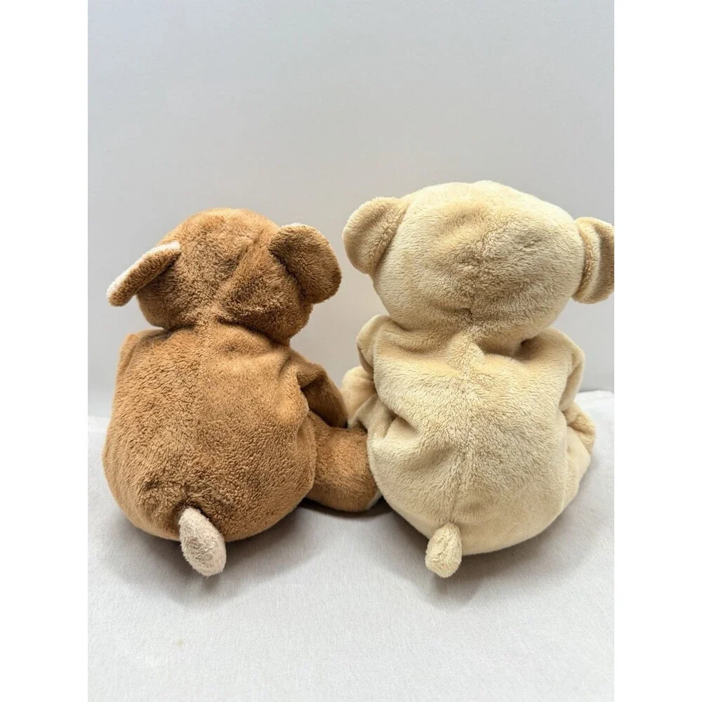 TY Pluffies Bears Slumbers & Baby Woods Plush Tylux Bean Fill Teddys *no tags*